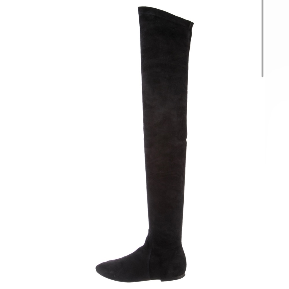 Isabel Marant Stretch Suede Over the Knee boot. Black, Pre-loved 🖤